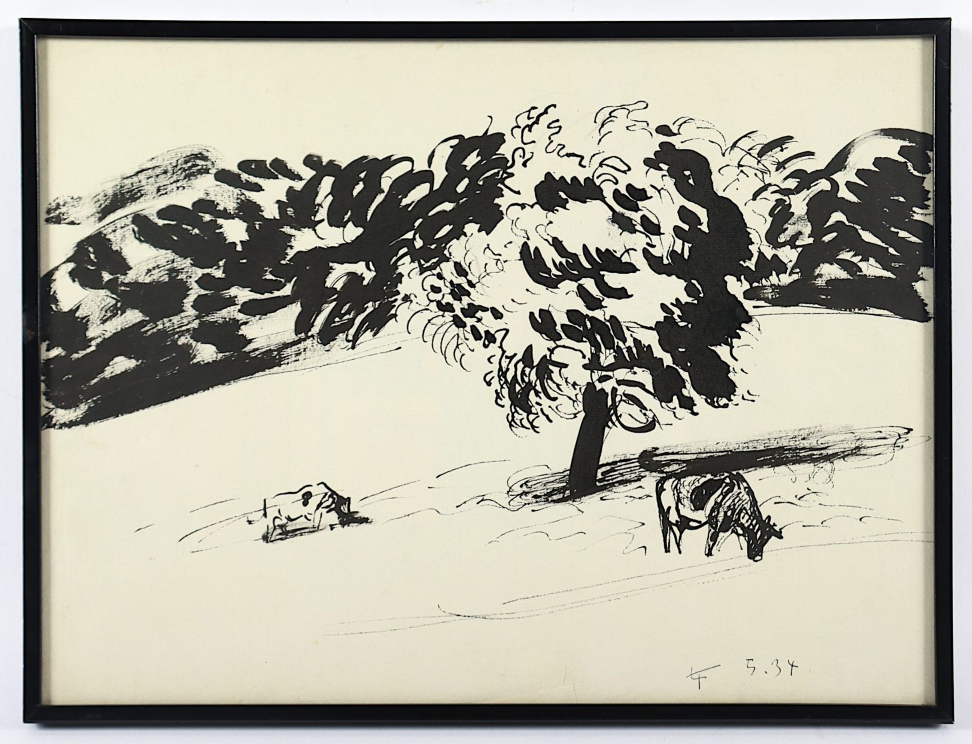 Timmermann, Leo (1895-1944), "Landschaft mit Kühen", R.
