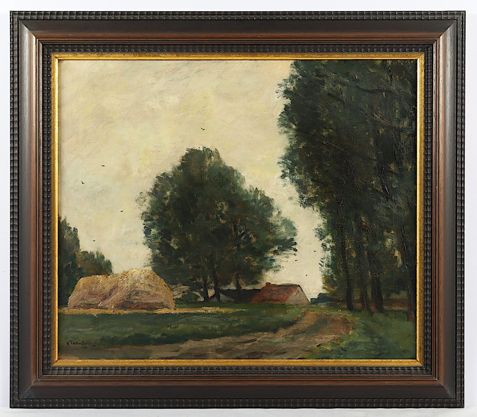 FALKENBERG, Richard (1875-1948), "Landschaft mit Gehöft", R.