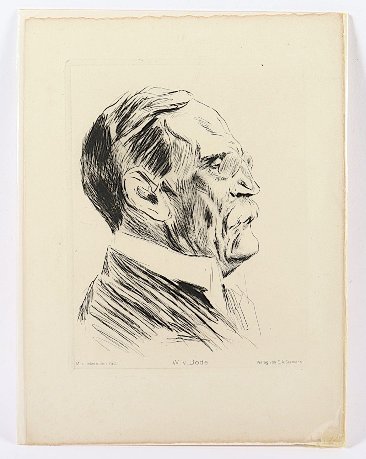 Liebermann, Max, W.v.Bode, ungerahmt - Image 2 of 2
