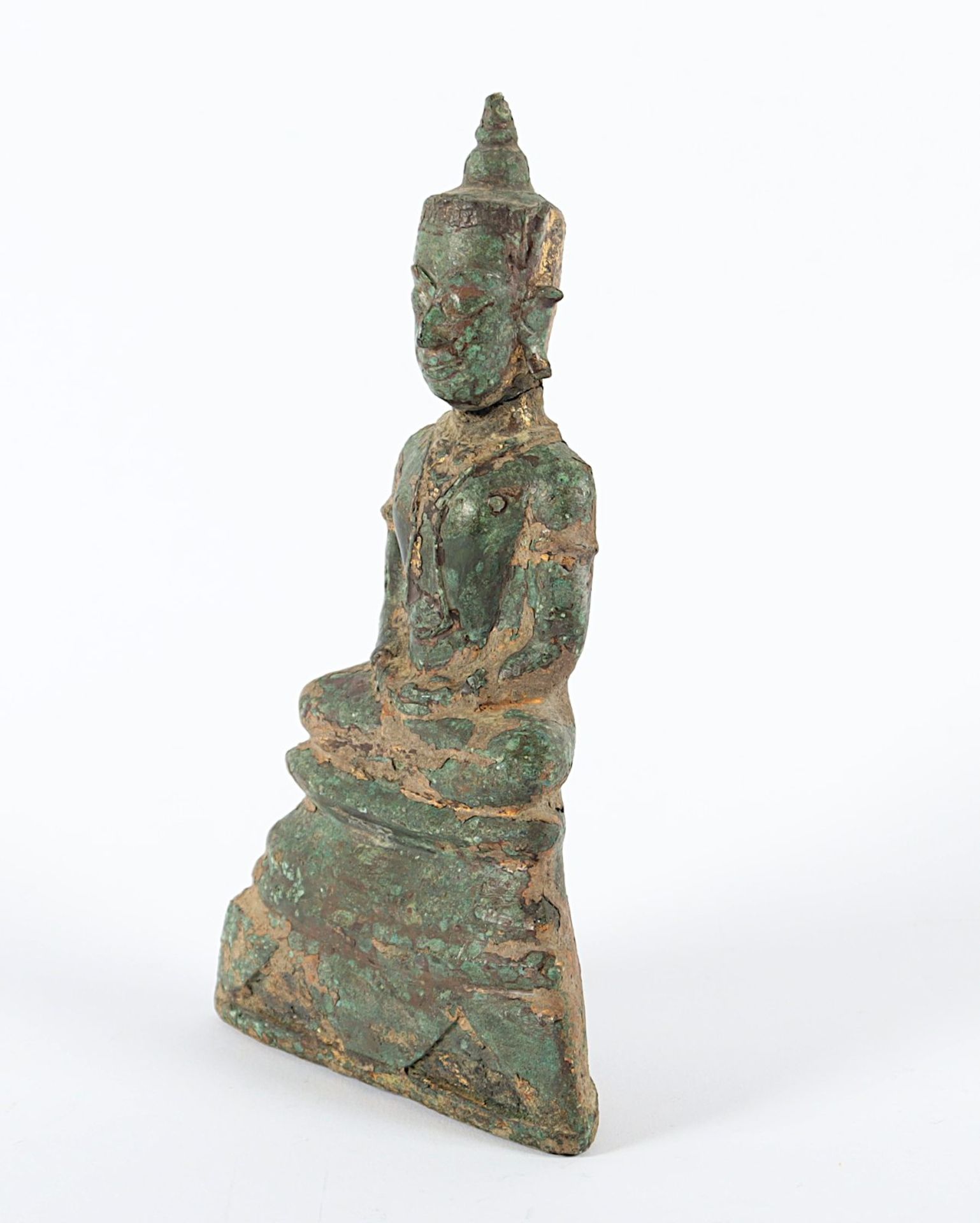 Buddha Shakyamuni, Bronze, Thailand/Laos, 18.Jh. - Bild 2 aus 4