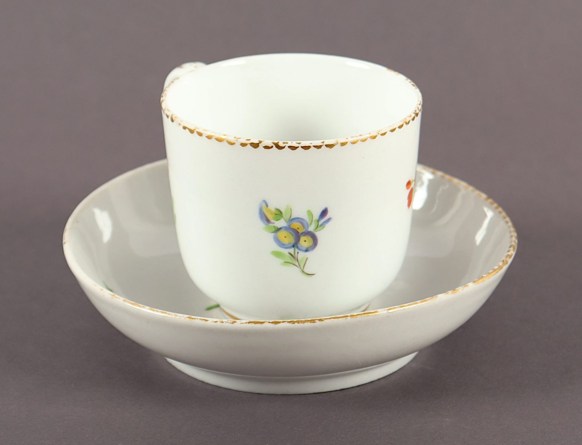 Tasse mit Untertasse, Rue Fontaine-au-Roy, PARIS, um 1800 - Image 2 of 3