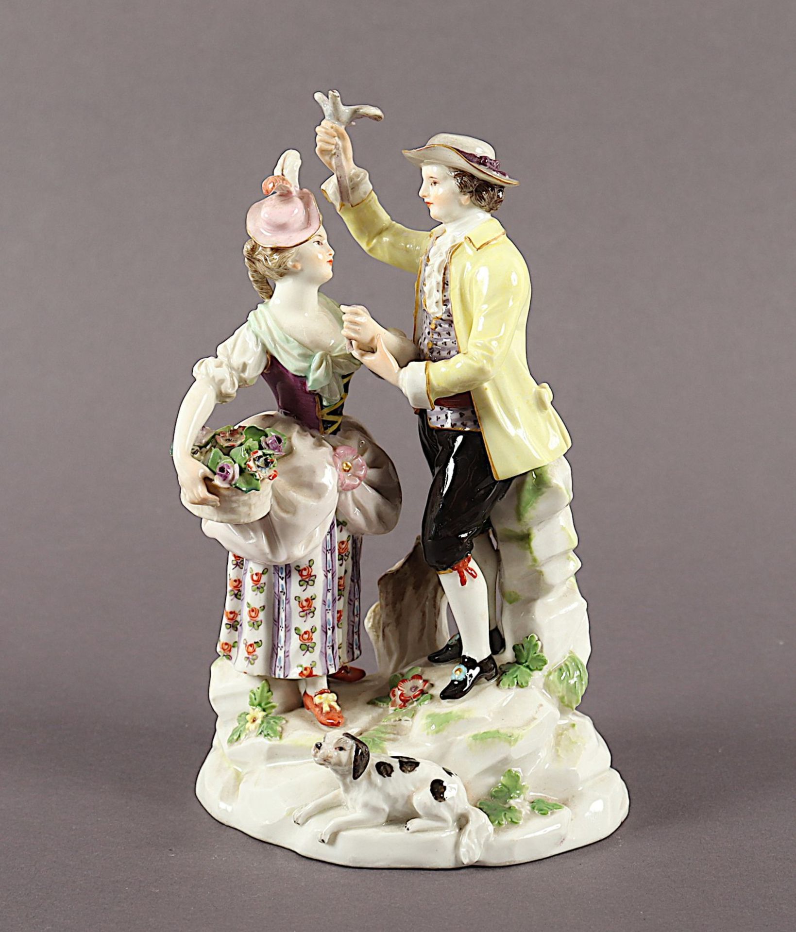 GÄRTNERGRUPPE, Modellnr. E 65, Entwurf Michel Victor Acier, Meissen, E.19.Jh.