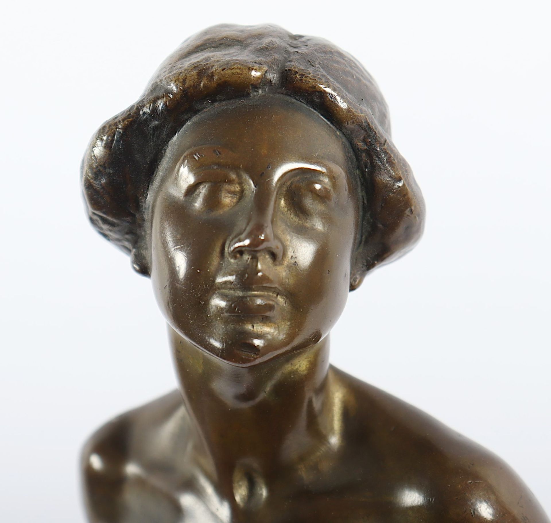 Stehender Akt, Bronze, Marmorsockel - Image 2 of 4