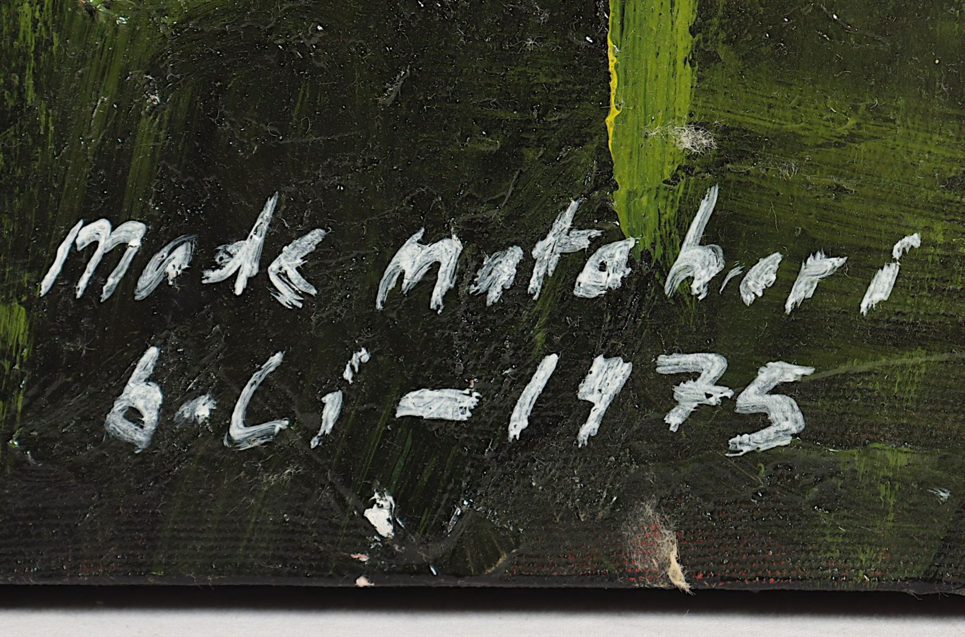 Moderner Maler, "Sonnenblumenfeld", Öl/Lwd., 80 x 150, unten rechts signiert und datiert 1975 - Bild 2 aus 3