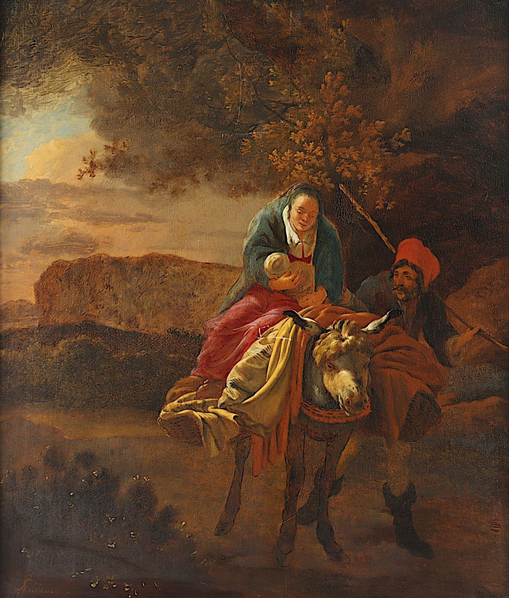 COLONIA, Adriaan (1668-1701), "Flucht nach Ägypten", R.