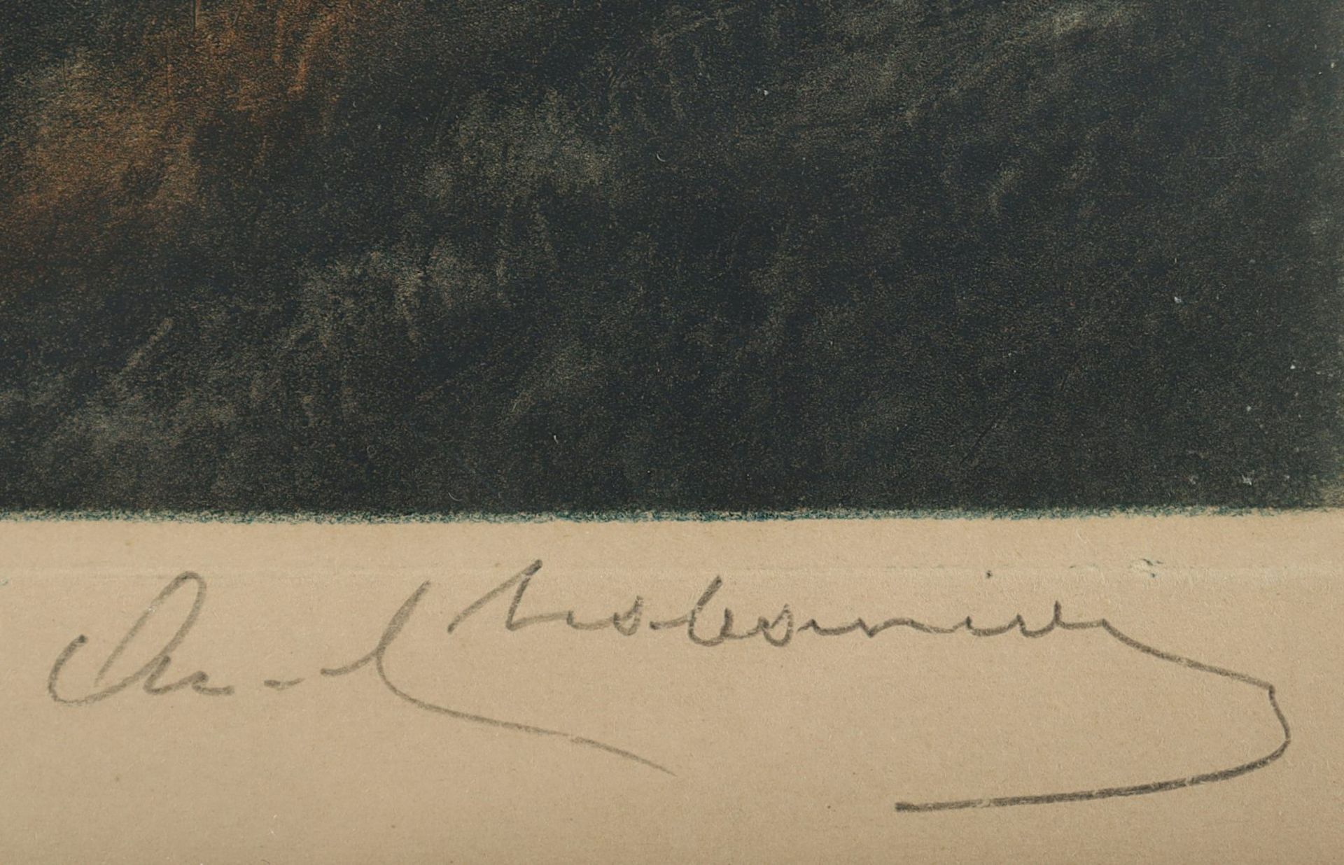 Maler E.19.Jh., "Südliche Küstenlandschaft", sign.,R. - Image 3 of 3