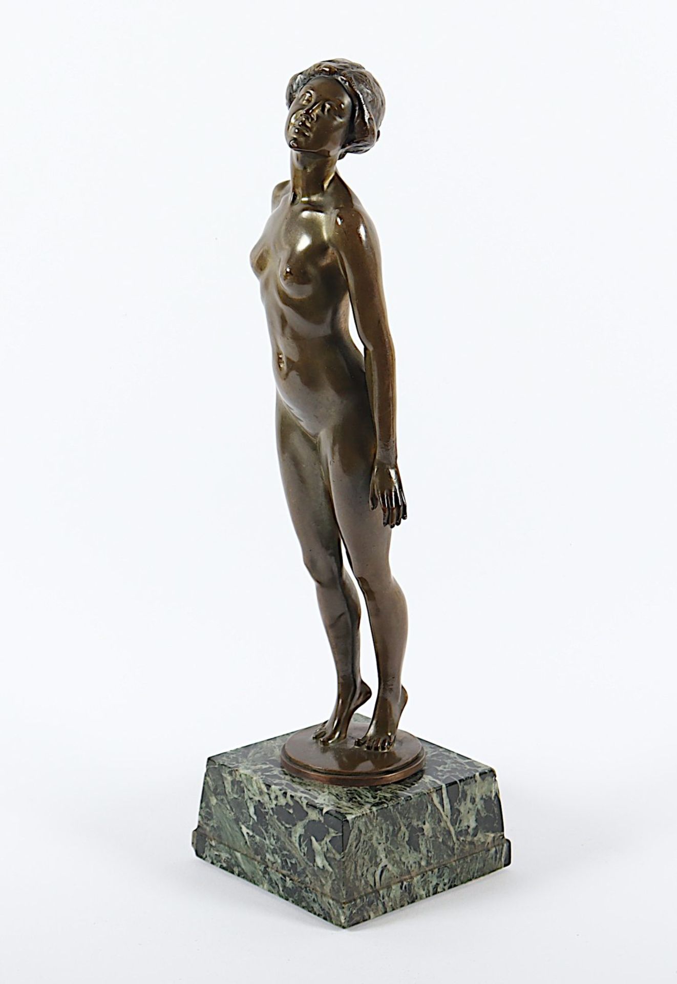 Stehender Akt, Bronze, Marmorsockel - Image 3 of 4