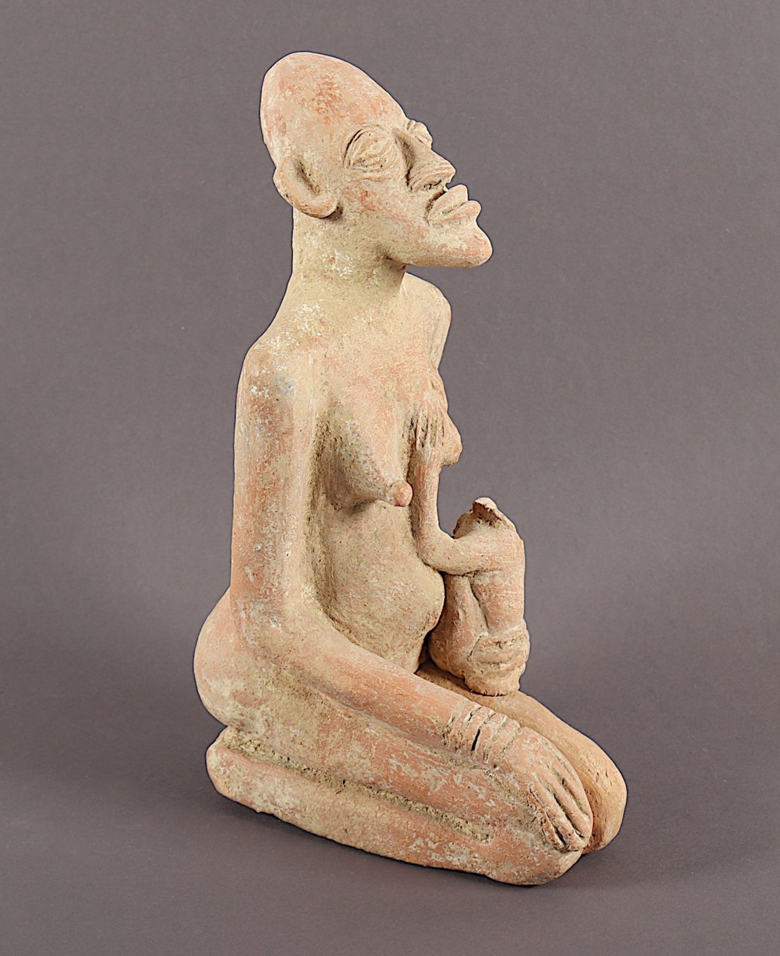 Sitzende Figur, Terrakotta, Mali - Image 2 of 4