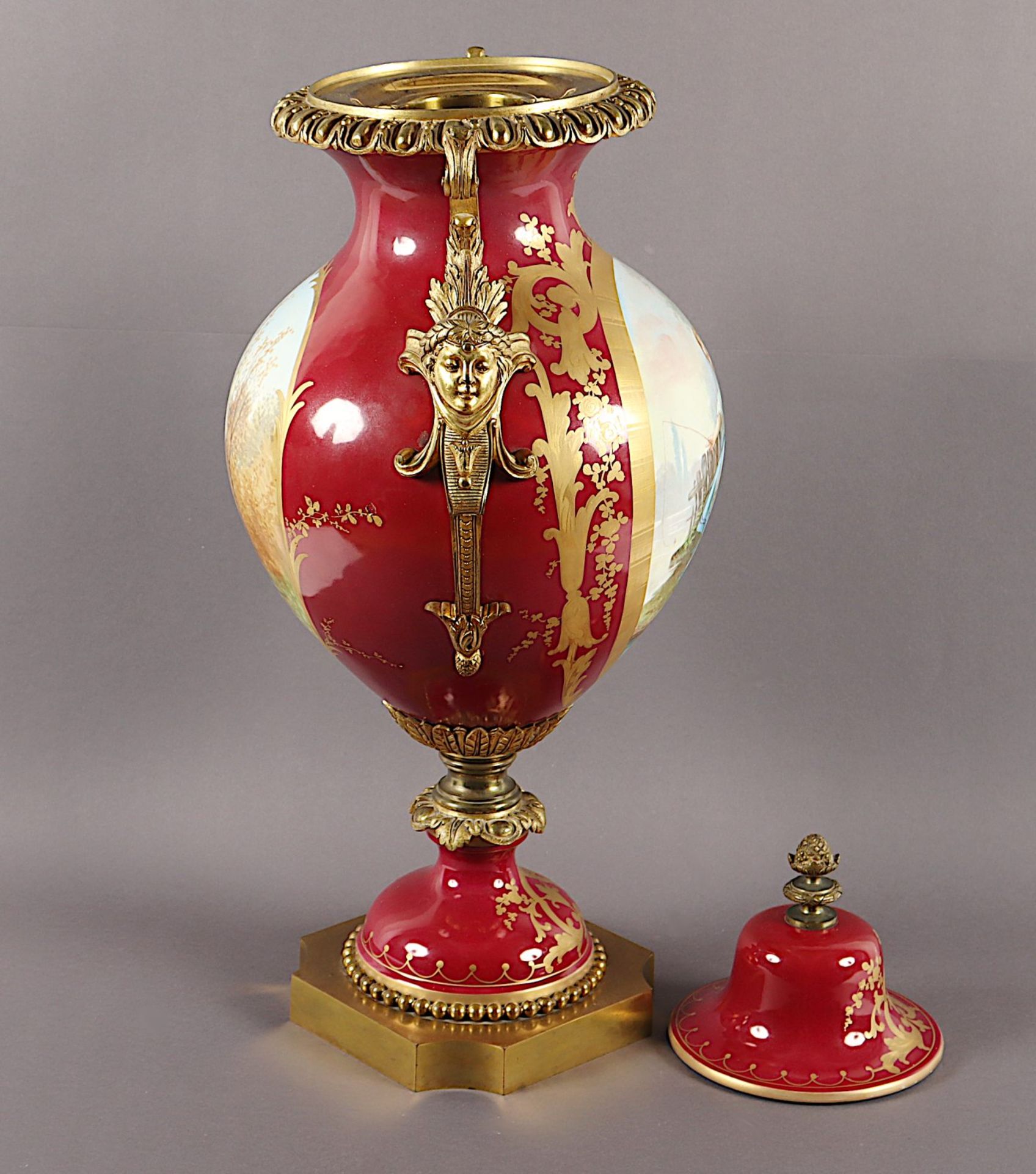 Prunkvase, Sevres-Stil, 20.Jh. - Image 7 of 8