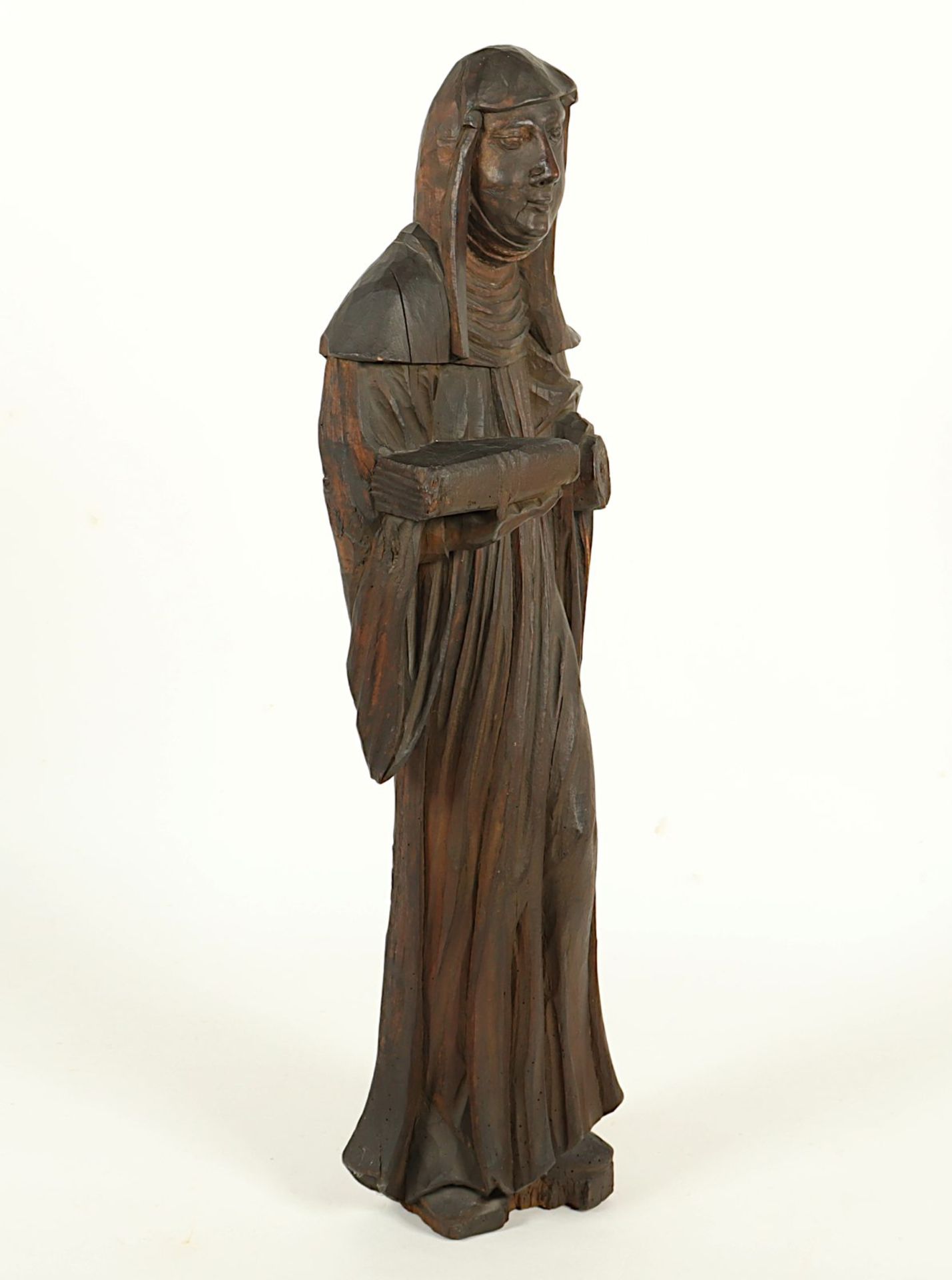 Heiligenfigur, Holz - Bild 4 aus 6