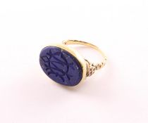 Ring, 750/ooo Gelbgold, Lapis-Lazuli
