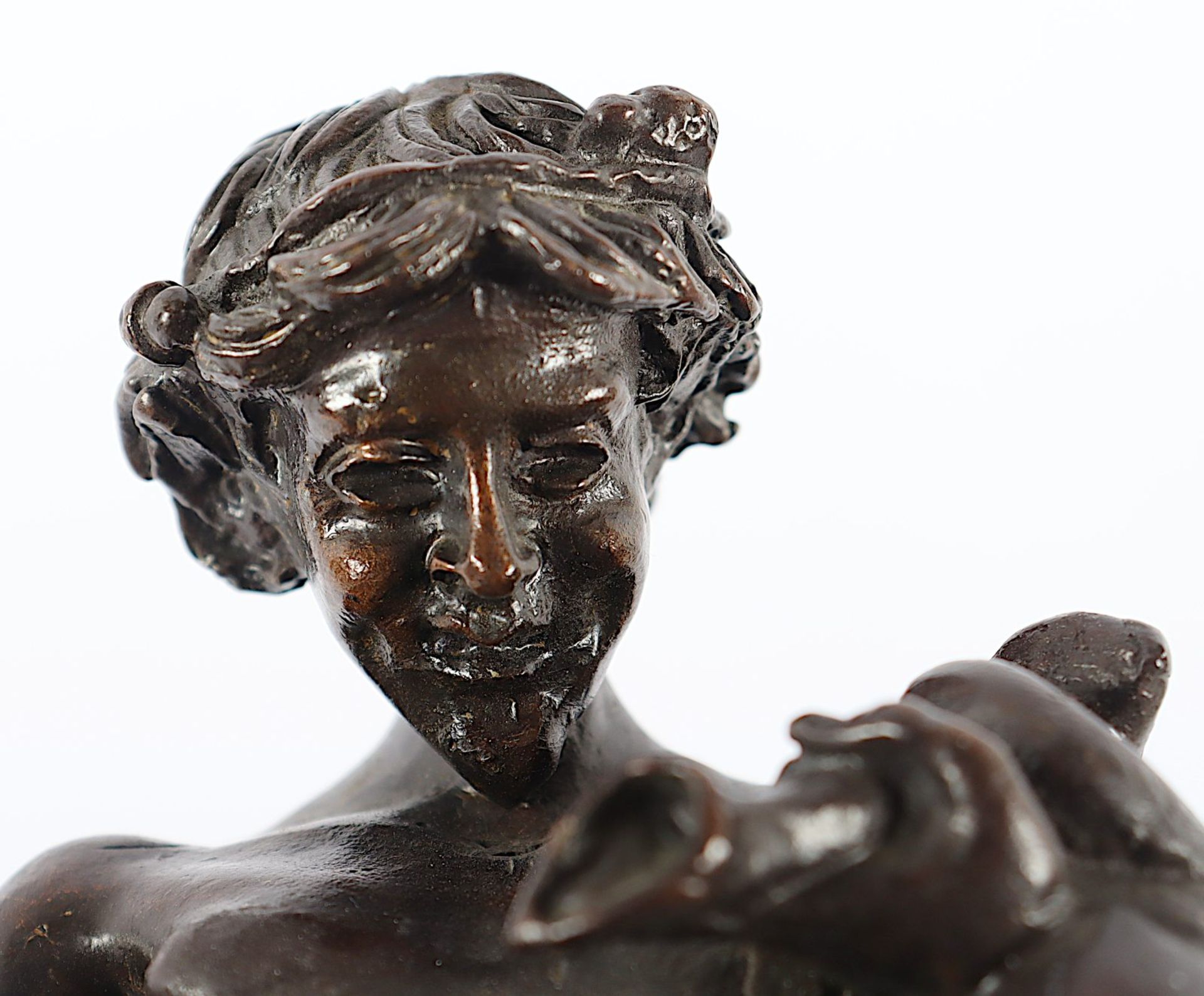 Der trunkene Silen, nach der Antike (Pompeij), Bronze - Bild 3 aus 4