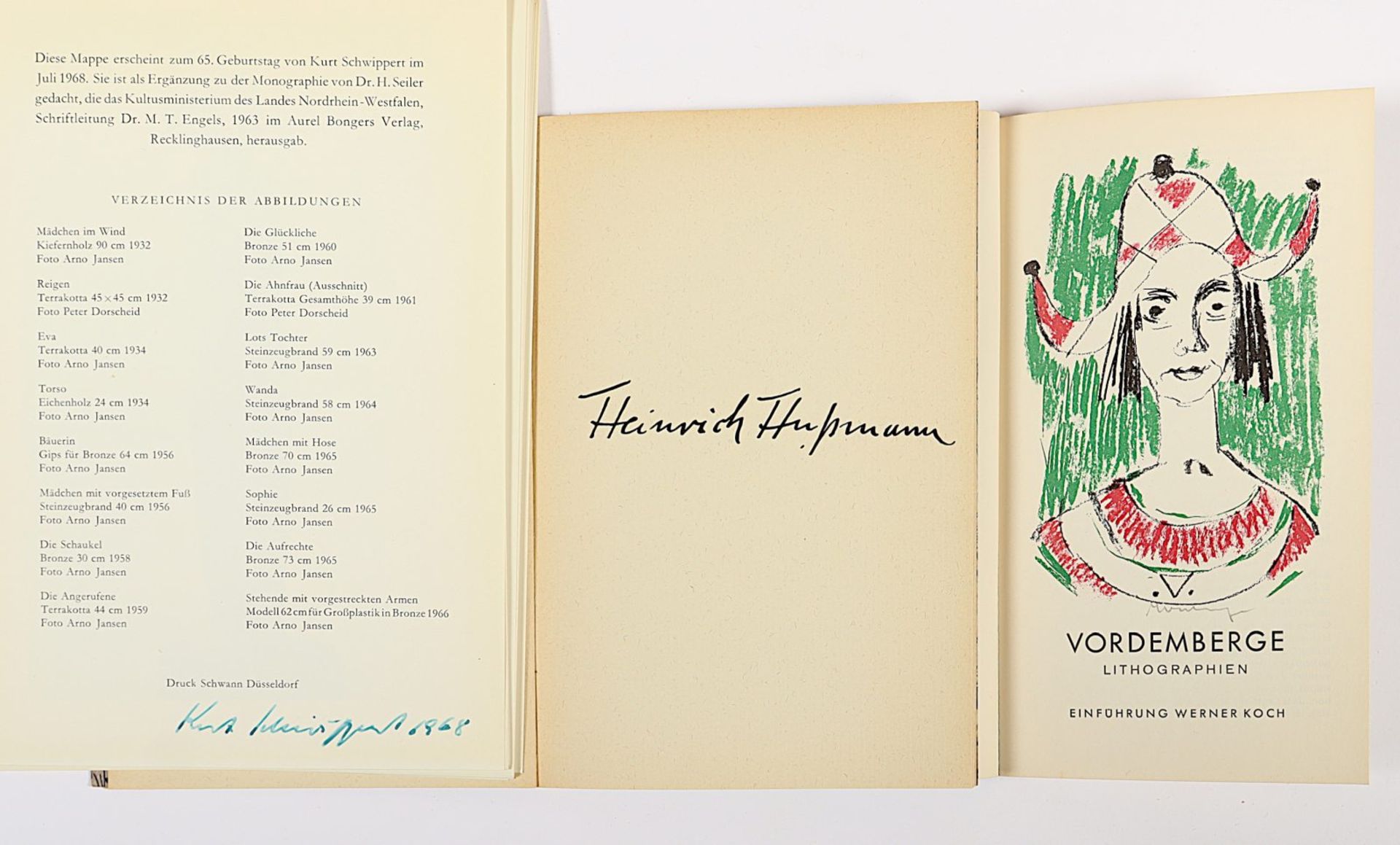 5 Kataloge Kölner Werkschule, 1950er Jahre, signiert - Bild 3 aus 3