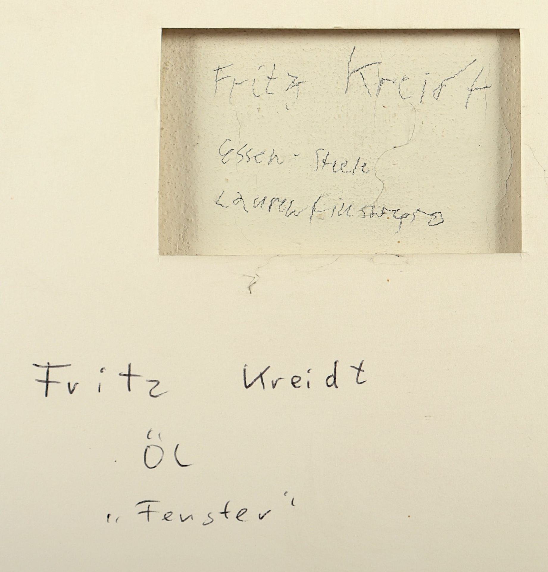 Kreidt, Fritz, "Fenster", R. - Image 3 of 3