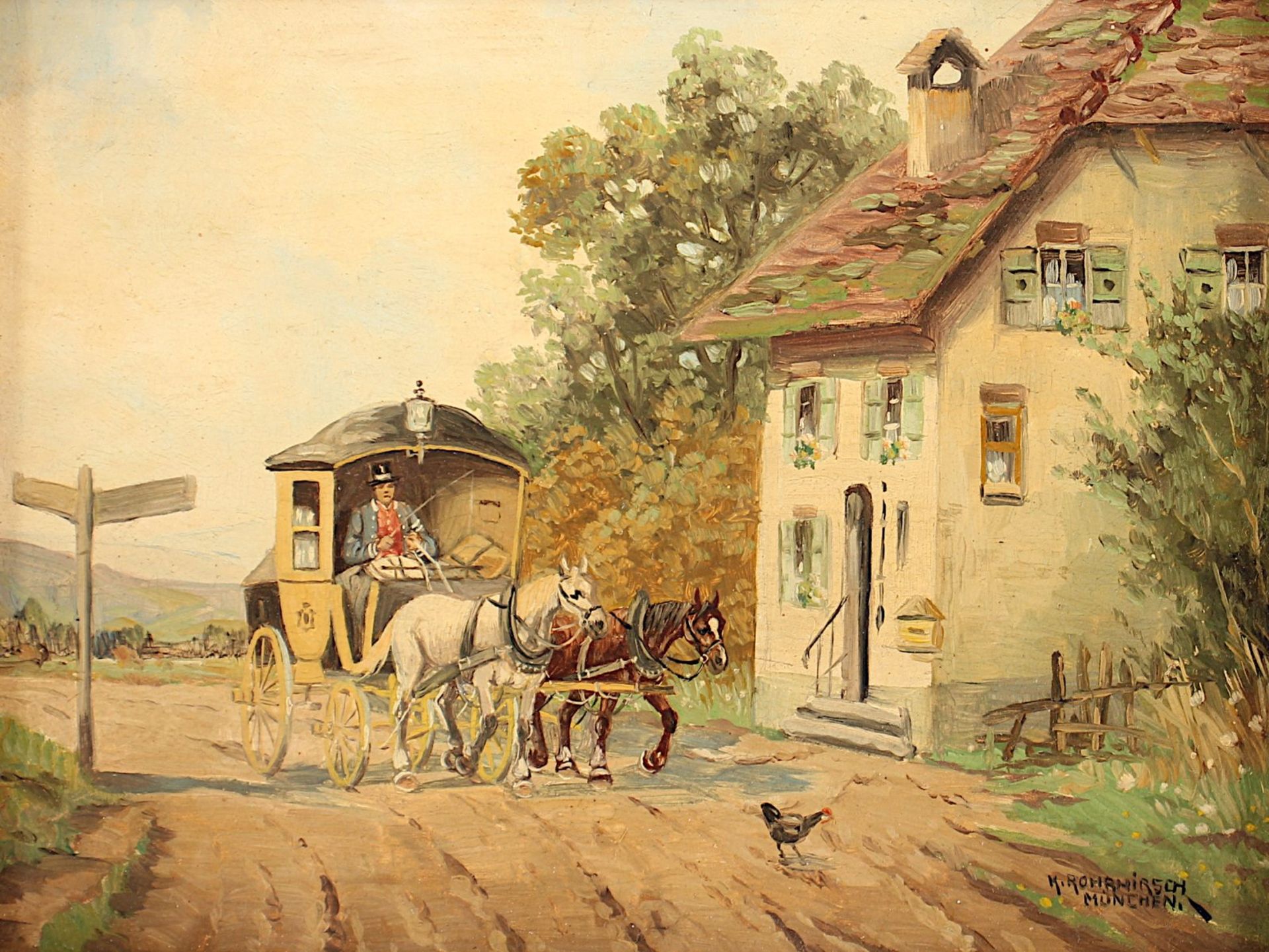 ROHRHIRSCH, Karl (1875-1954), "Bauern bei der Feldarbeit", R. - Image 2 of 3
