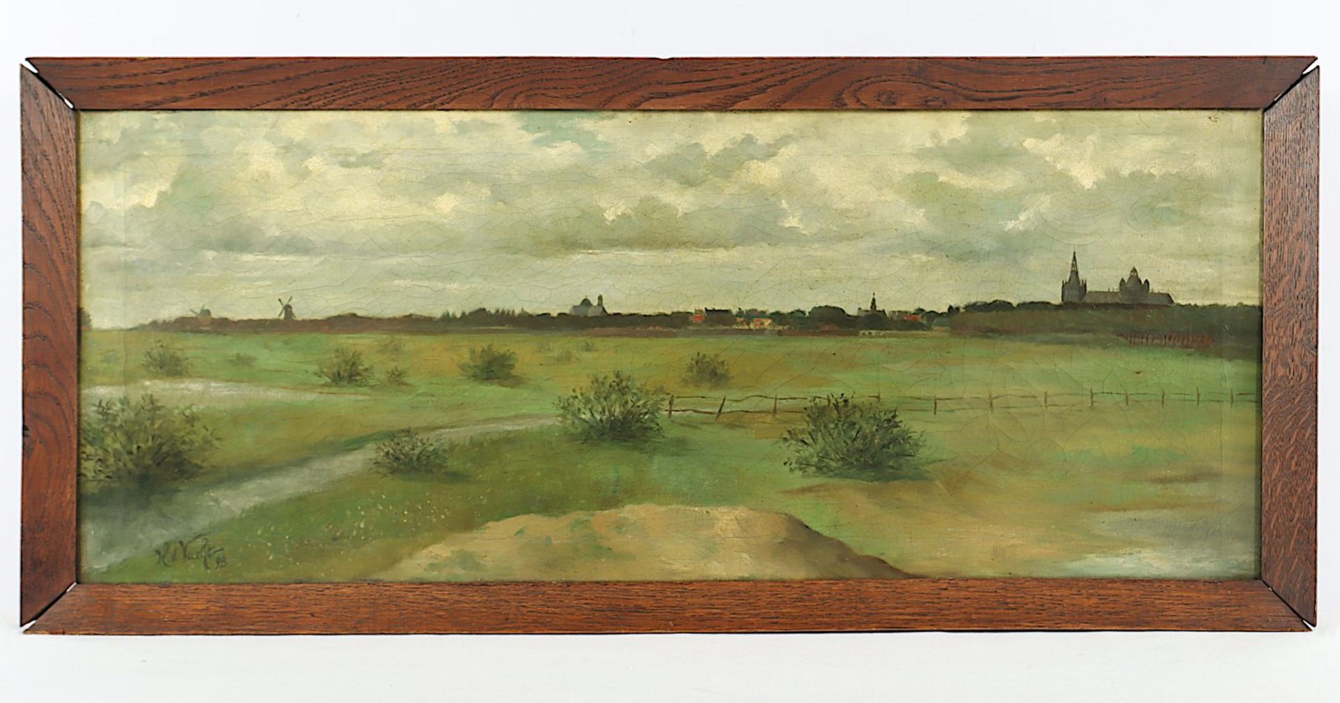 VAN VUCHT, H. (Niederlande um 1900), "Blick auf 's-Hertogenbosch", R.