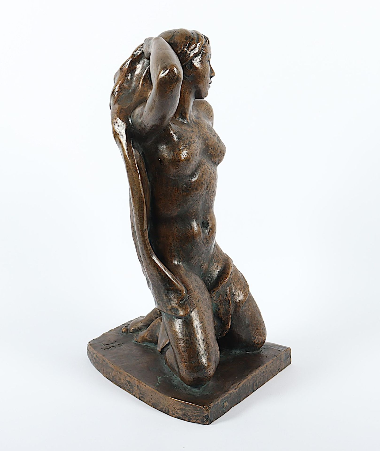 Steger, Milly (1881-1948), "Kleine Knieende", Bronze, um 1934 - Image 4 of 8