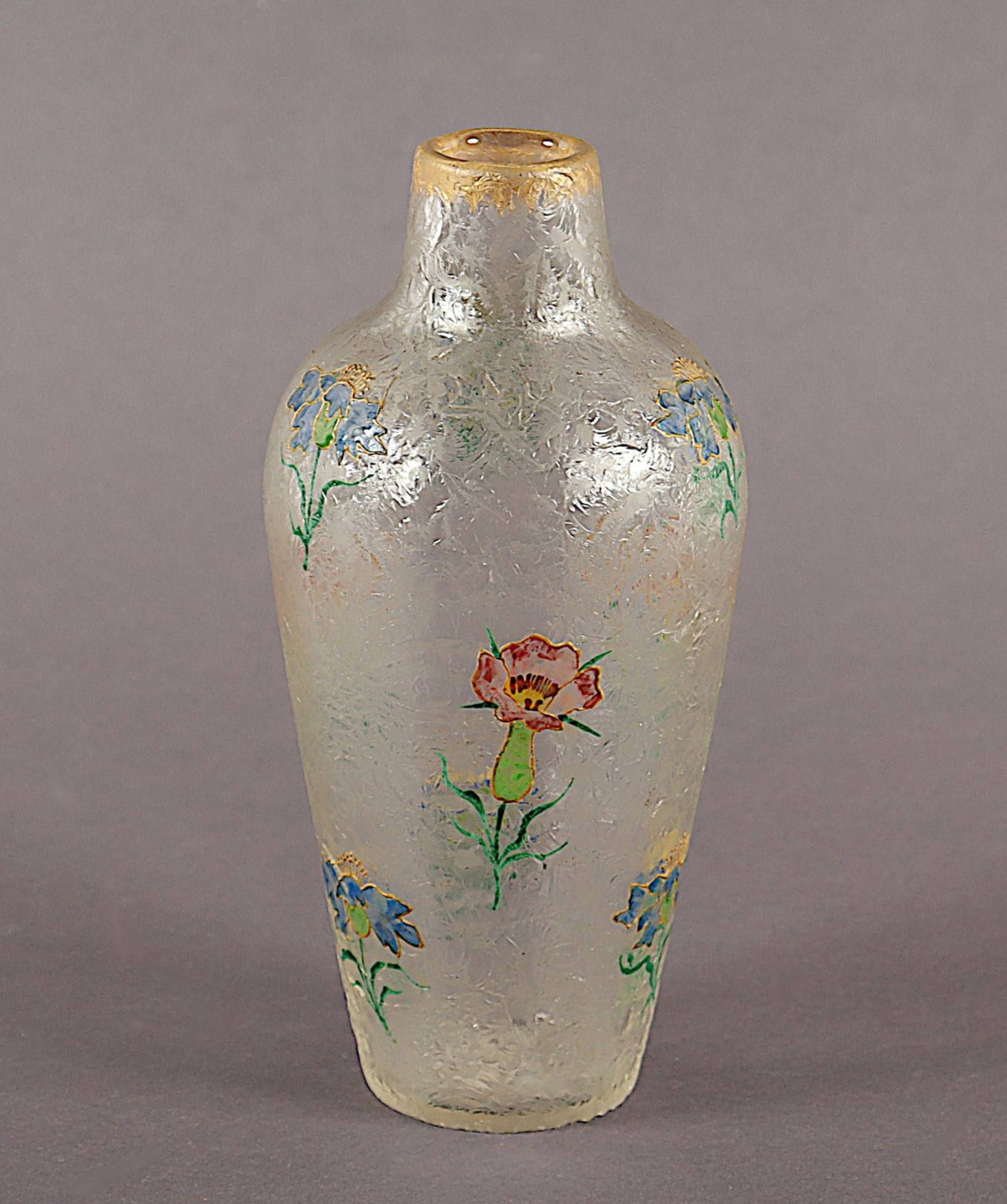 kleine Vase, Cristallerie de Pantin (Legras), um 1910