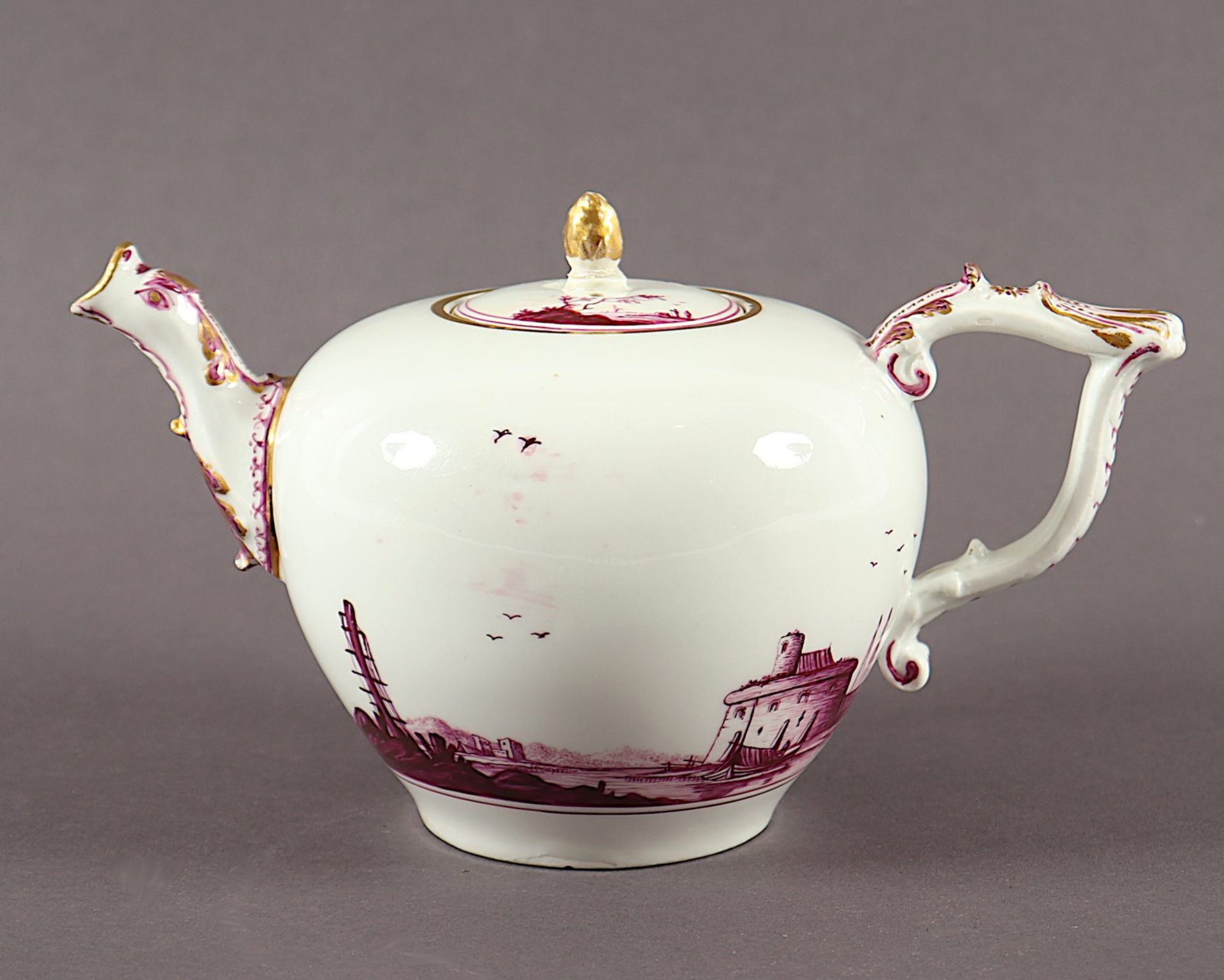 Teekanne, Meissen, um 1740