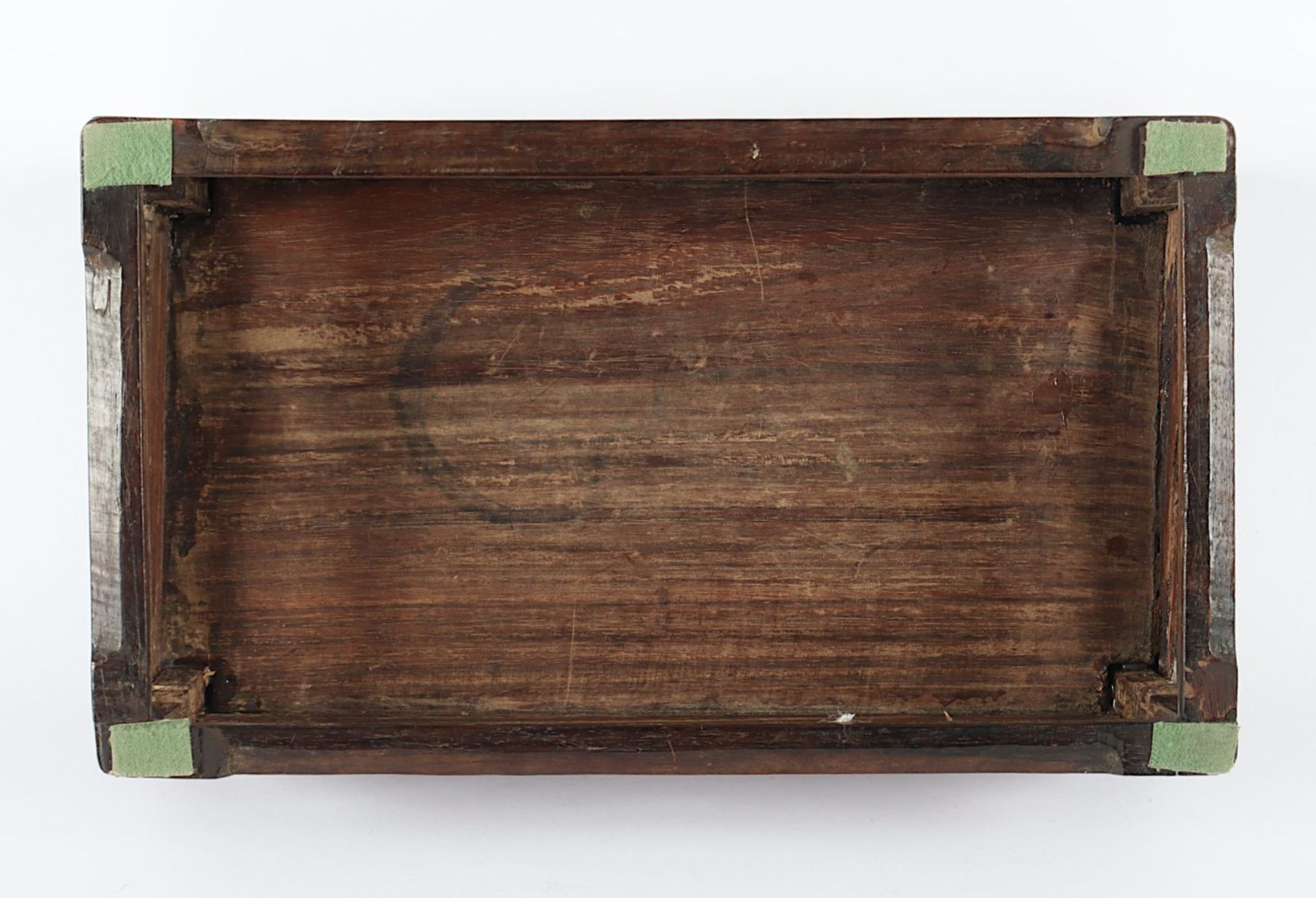 kleines Tablett, Holz, Perlmutt intarsiert, Vietnam, 20.Jh. - Image 5 of 5
