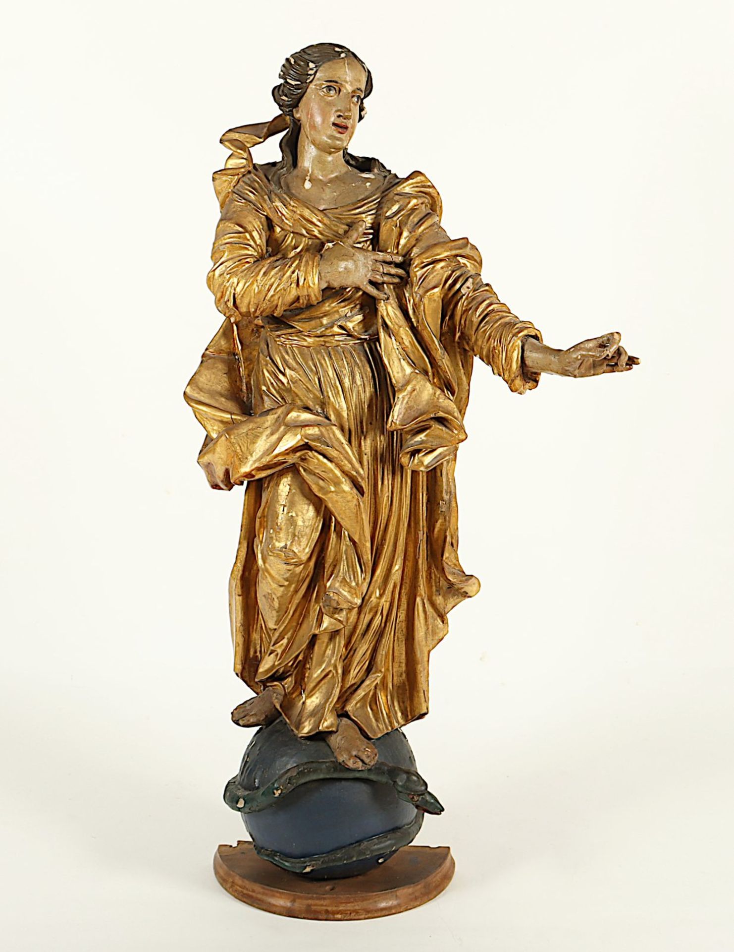 Maria Immaculata, Holzfigur, Tirol, um 1760