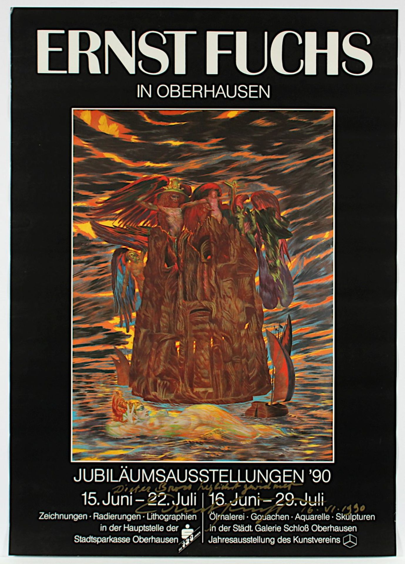 Fuchs, Ernst, Plakat, signiert, ungerahmt