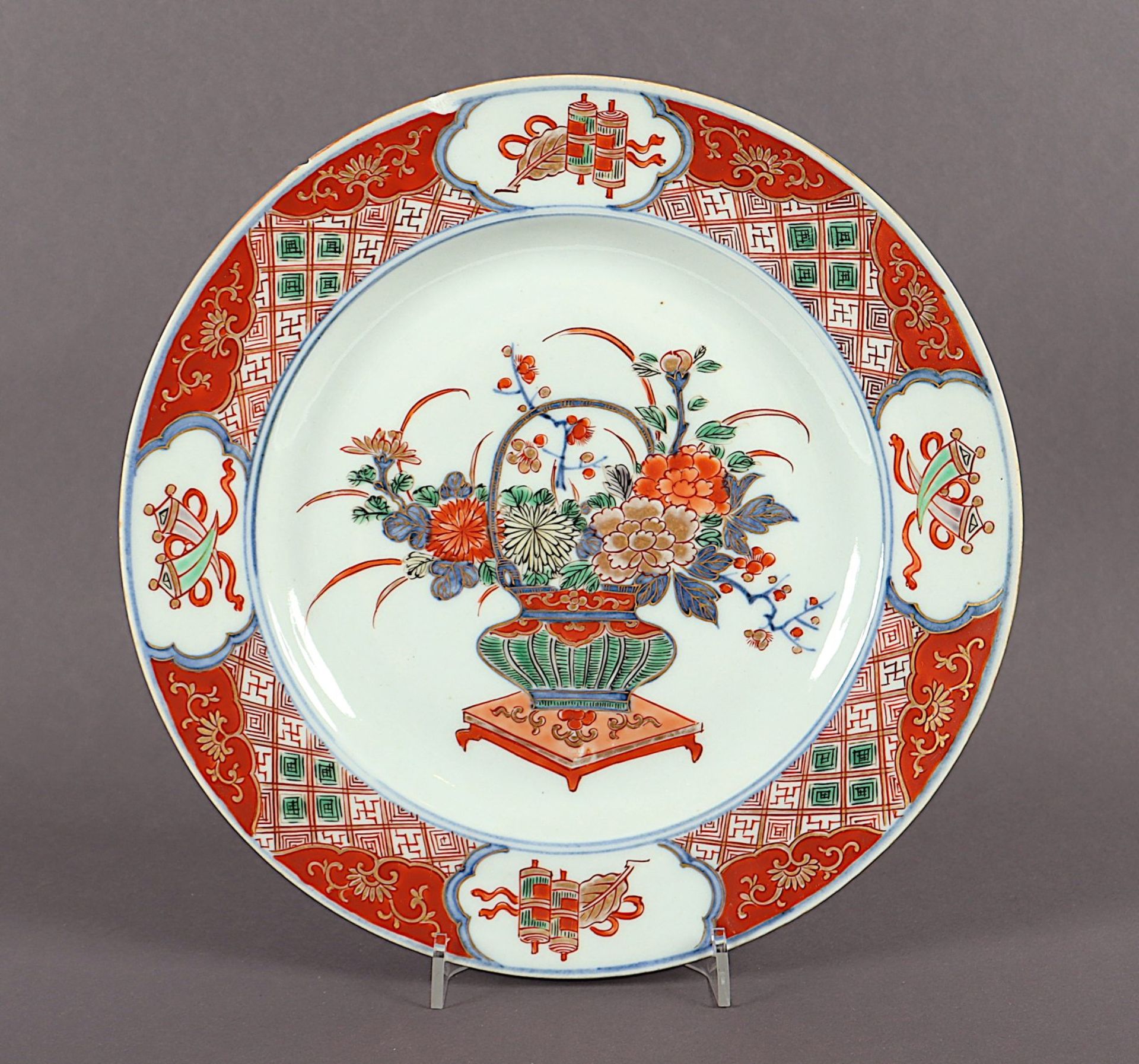 Imari-Teller, Porzellan China, 19. Jh.