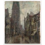 Graf, Gerhard (1883-1960), "Gasse in der Lübecker Altstadt"