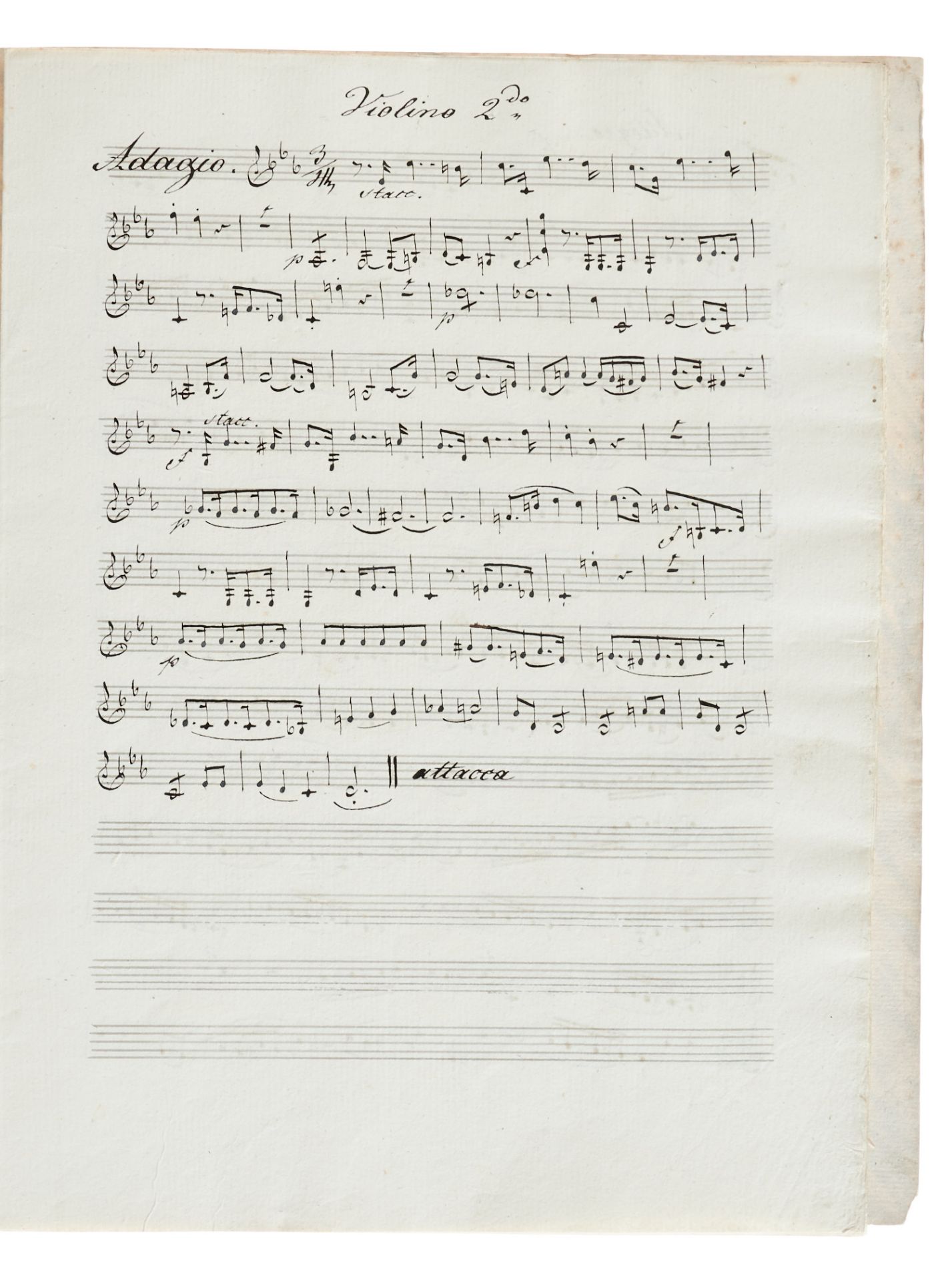 Handschriften - Mozart - Adagio und Fuge c-Moll - Image 3 of 3