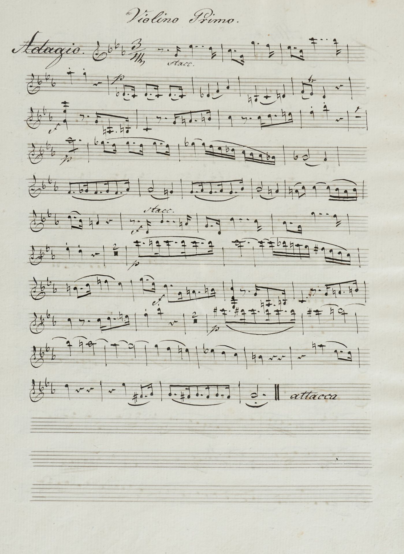 Handschriften - Mozart - Adagio und Fuge c-Moll - Image 2 of 3