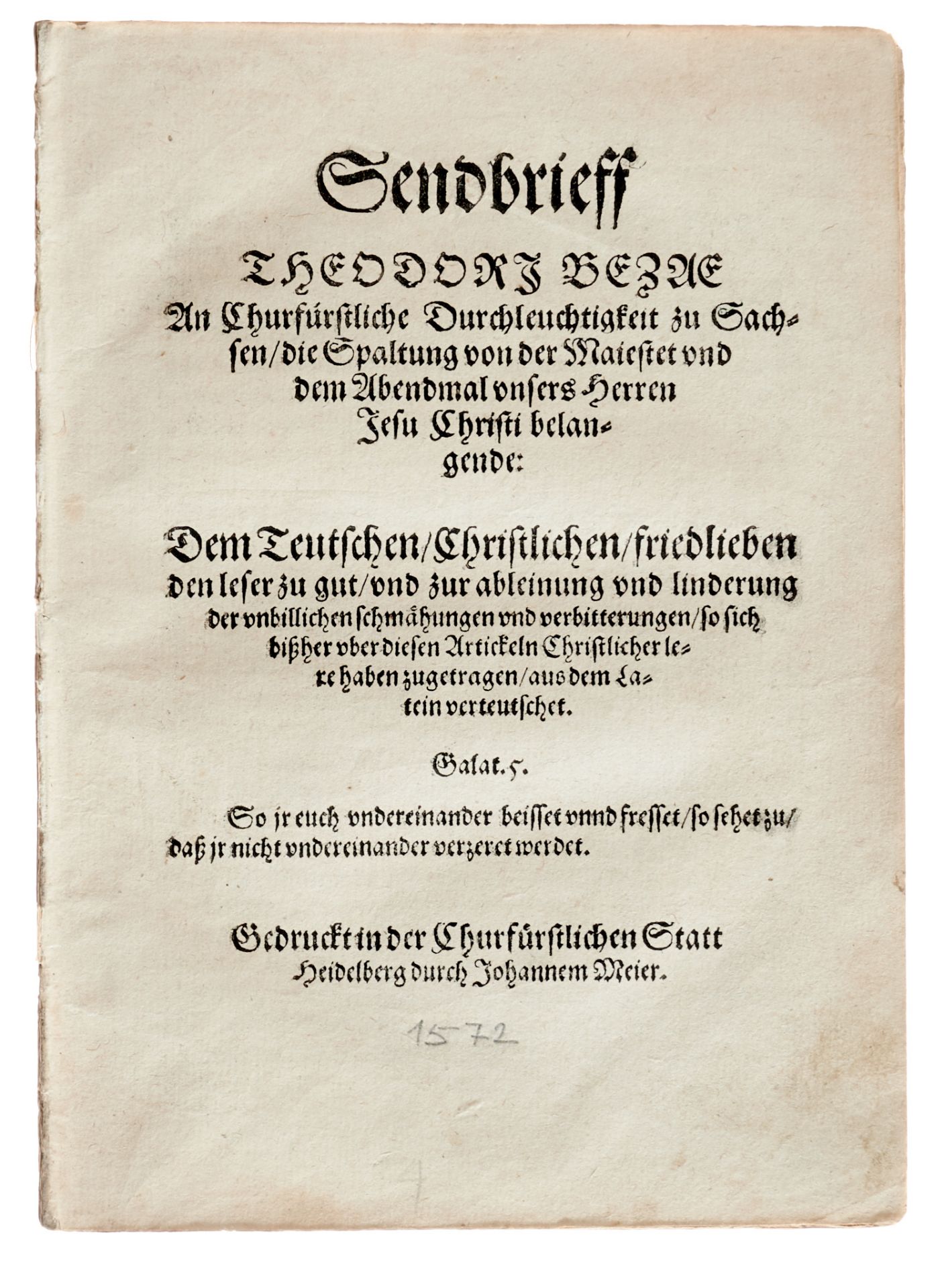 Reformation - Bèze, Th. (de),