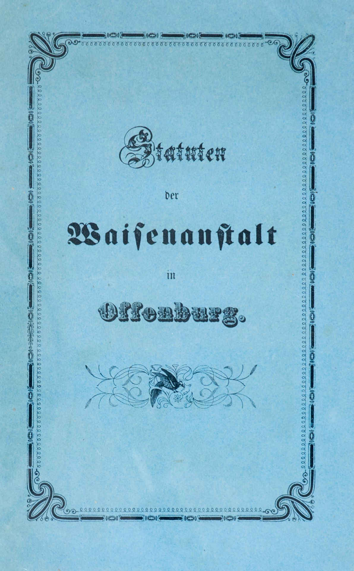Offenburg - Waisenhaus - Unbekannter Druck - Statuten