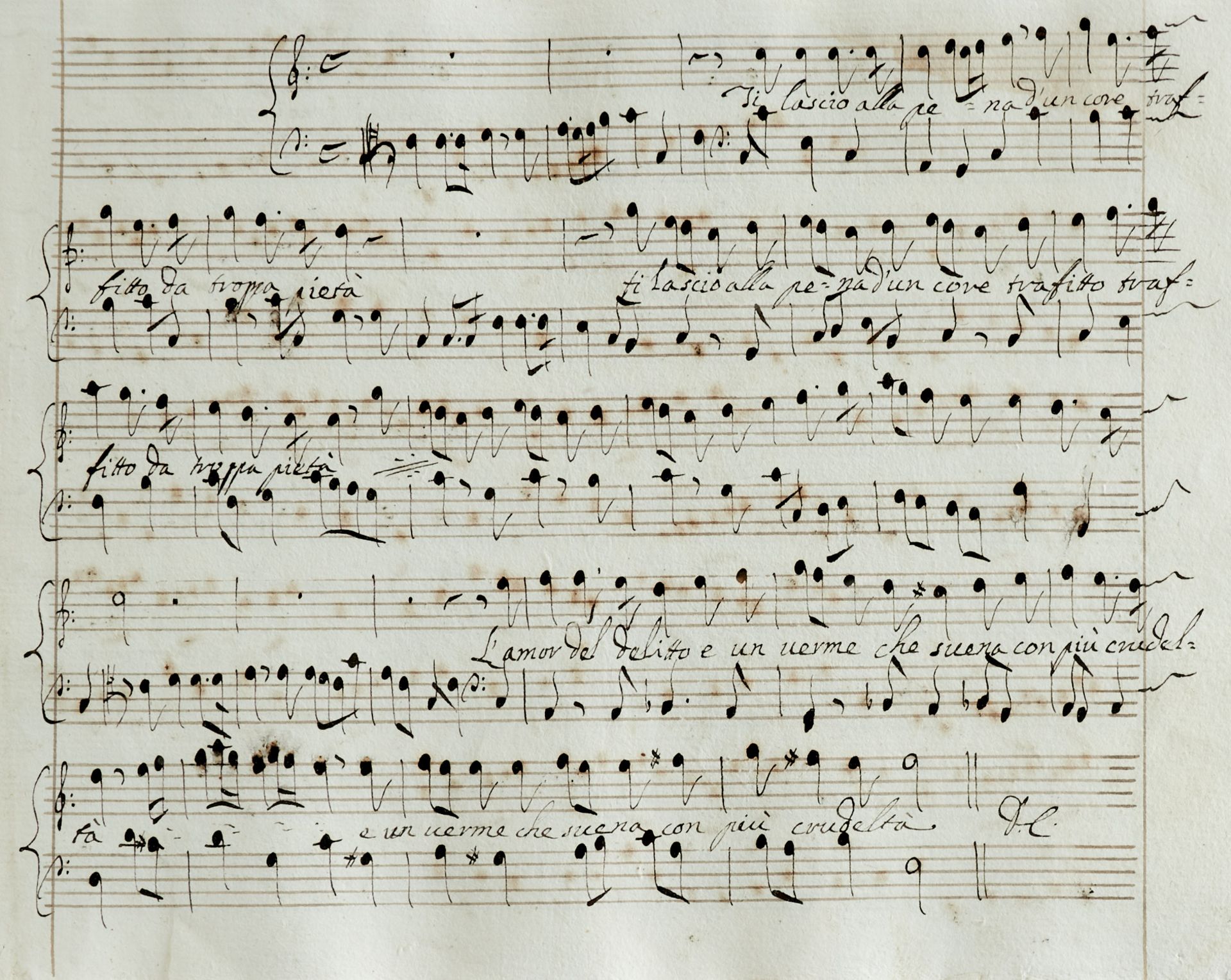 Handschriften - Händel - Raccolta d'alcune Cantate per Camera - Image 3 of 4