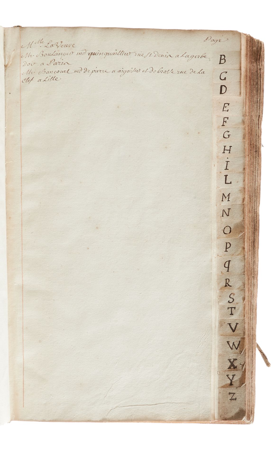 Rechnungsbuch - "Livre d'Achat commencé en 1761". - Image 2 of 3