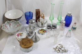 2 Uranium Glass Vases, Swan Lake Music Box Plus