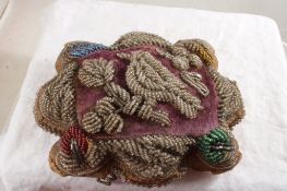 Iroquois Native American Beaded Pin Cushion