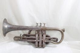 1908 H N White King Cornet with Rare #1 Mouthpiece