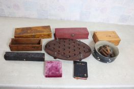 Boxes, Spools,1926 Imitation of Christ Book & More