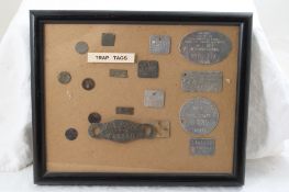 Minnesota & Wisconsin Framed Trapping Tags