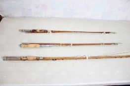 3 Bamboo Fly Fishing Rods