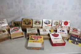 16 Vintage Wood & Other Cigar Boxes