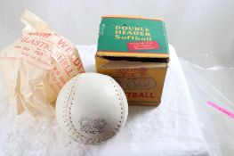 1950s J DeBeer & Son Double Header Softball w/box