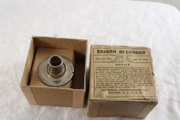 Edison 2 Minute Recorder w/Box Untested