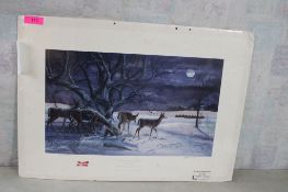 Budweiser Signed & Numbered Print Passing The Buck