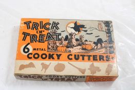 Trick or Treat 6 Metal Cooky Cutters Halloween