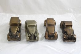 4 Banthrico Vintage Car Banks