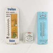 Vintage Amoco & Balan Thermometers & More