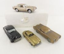 2 Vintage Car Banks, 1 Metal Model & 1 Diecast