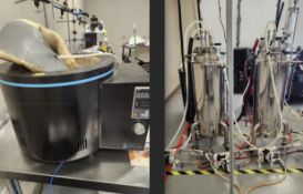 Used USA Labs Distillation Equipment: (1) Heating Mantle, (2) USA Lab Jacketed Tanks, Chillers/Pumps