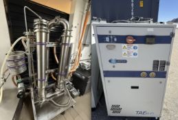 Used Turnkey 6" BVV Falling Film Evaporator Package.